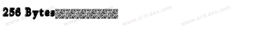 256 Bytes字体转换